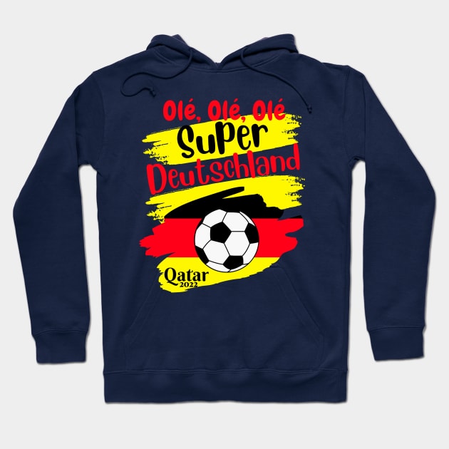 Germany Qatar World Cup 2022 Hoodie by Ashley-Bee